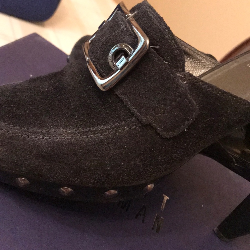 Authentic Stuart Weitzman Doubleagent Suede Mules - image 8
